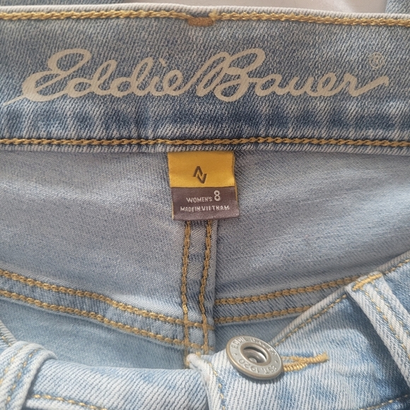 Eddie Bauer High-rise Skinny Leg Light Wash Jeans 8 - Picture 4 of 5